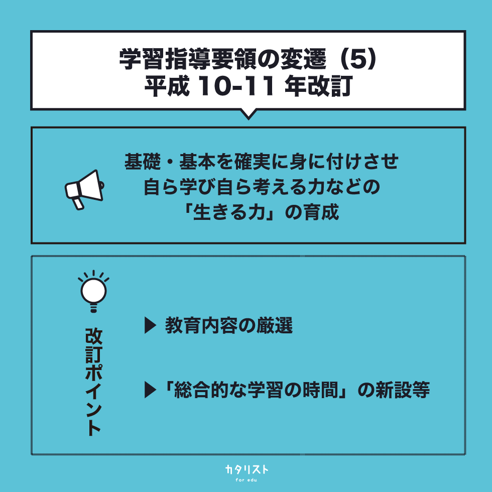 学習指導要領の変遷 - カタリスト for edu